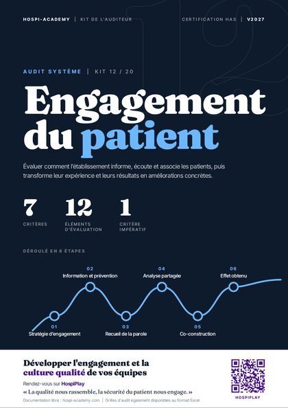 Kit 12 : Audit système · Engagement du patient